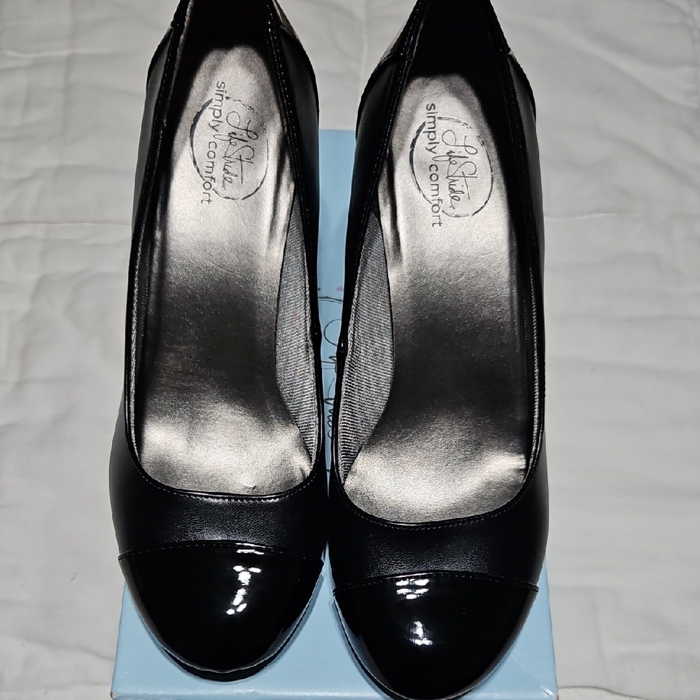 Life Stride Simply Comfort Black Women's Heels